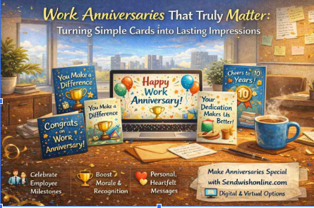 work anniversary cards